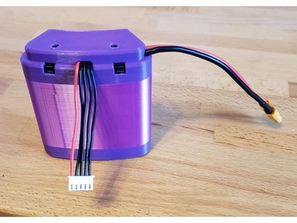 4s 18650 Batterie Pack Tasche Gürtel Kontakte schmelzen 3d print model - Mito3D