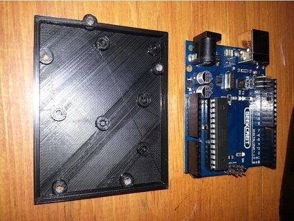 geekcreit unor3 frame john8 arduino case bumper mount shell 3d print model - Mito3D