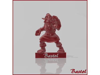 blood bowl goblin 3 bastol bloodbowl fantasy football miniature troll 3d print model - Mito3D
