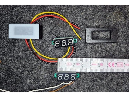 mini voltmeter case screwless incl stealth-design der thingiverse 3d print model - Mito3D