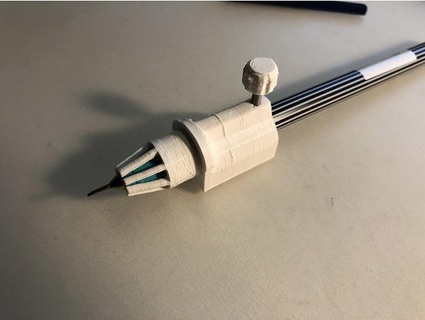 cameo 4 pen adapter netzmensch mount plotter silhouette 3d print model - Mito3D
