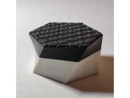torcido hexágono caixa kiruorex hexágonos 3d print model - Mito3D