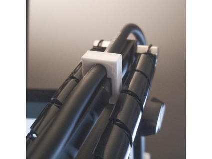 micrófono acortar pezhore cable administración visión 3d print model - Mito3D
