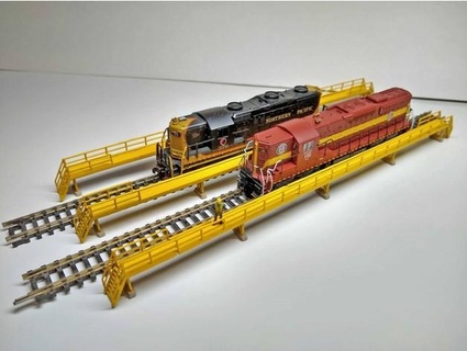 scale raised platforms walkways ajkochev model railroad 3d print model - Mito3D