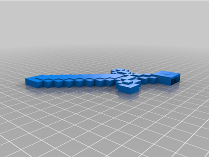 Minecraft Schwert faux pewdipie Block Schwerter 3d print model - Mito3D