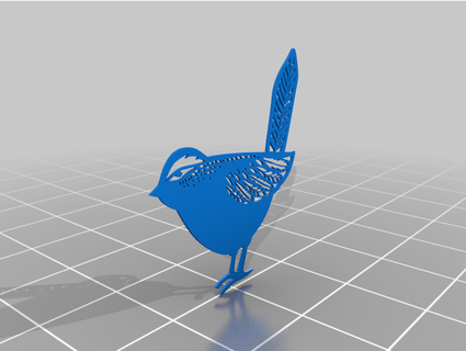 oiseau paninithecat animal Noël décorations mignonne décor décoration décoratif mur monter panneau 3d print model - Mito3D