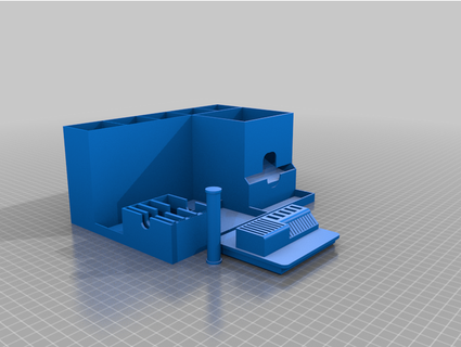 model building desk organizer impy cotton swab paintbrush holder tamiya tape tool usb 3d print model - Mito3D