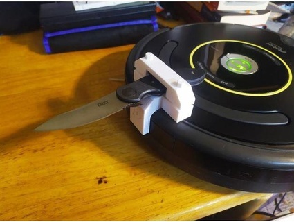 roomba cuchillo adaptador mrroomba familia divertido robots 3d print model - Mito3D