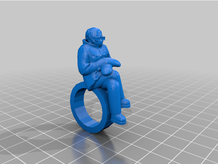 bernie ring donundeen bernie sanders ring  3d print model - Mito3D