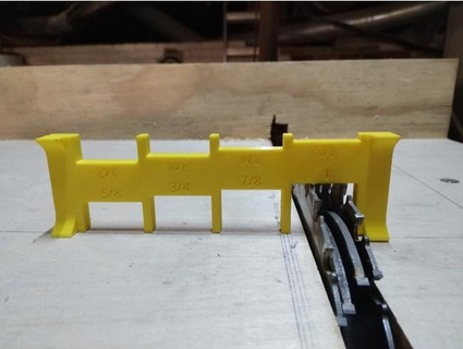 bıçak ağzı taban taşı yönlendirici bit yükseklik Ölçerler peynirli kek babalar ölçüm ölçü araç masa testeresi sofra takımı 3d print model - Mito3D