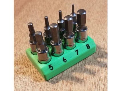 magnetic socket holder organizer path69 3d print model - Mito3D