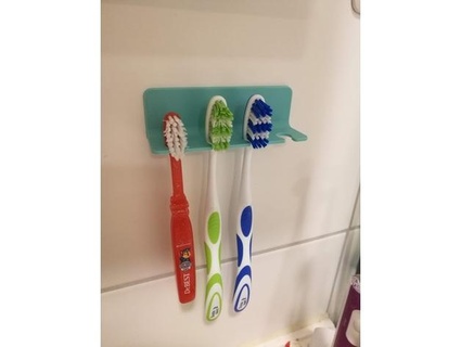 wall toothbrushholder saschaschwarz bathroom toothbrush holder mount 3d print model - Mito3D