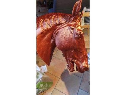 wall mount horse head te cheval accrocher au mur nebetbastet animal trophy mounted 3d print model - Mito3D