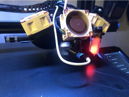 ender3v2 kanallaştırıcı Bltouch + endoskop binmek renoksaldatma 3d print model - Mito3D
