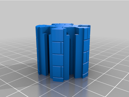 base columnas 5 way villarddehonnecourt arquitectura gótico mesa martillo guerra 3d print model - Mito3D