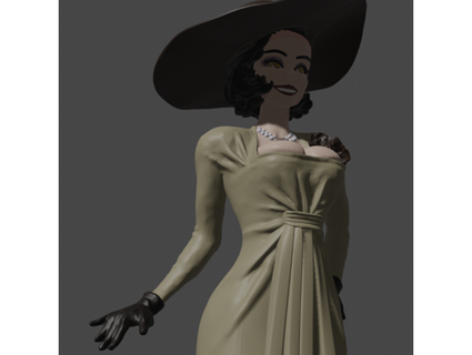 resident evil 8 tall vampire lady nemo mk2 dumitrescu 3d print model - Mito3D