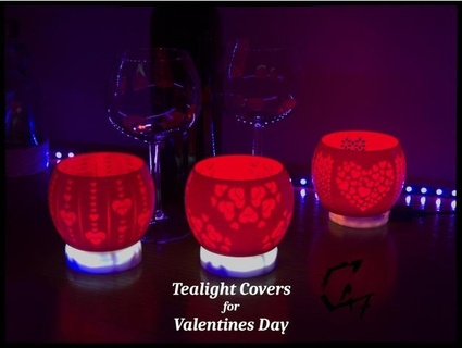 tealight covers valentine's women's mother day c47 3d candle holder cover decoration glow heart lantern light love loving mothers romantic valentine valentines womens 3d print model - Mito3D