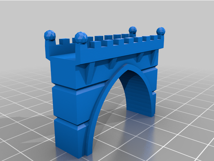 carcassonne gioco bridge pezzo cattivo miele ponte 3d print model - Mito3D