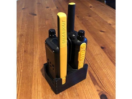 motorola talkabout tlkr t82 walkie-talkie stand jackmcbrezel 3d print model - Mito3D