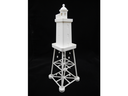 Leuchtturm leuchtturm Oberversand ricarddesign maritim Modellbau Fachwerk 3d print model - Mito3D