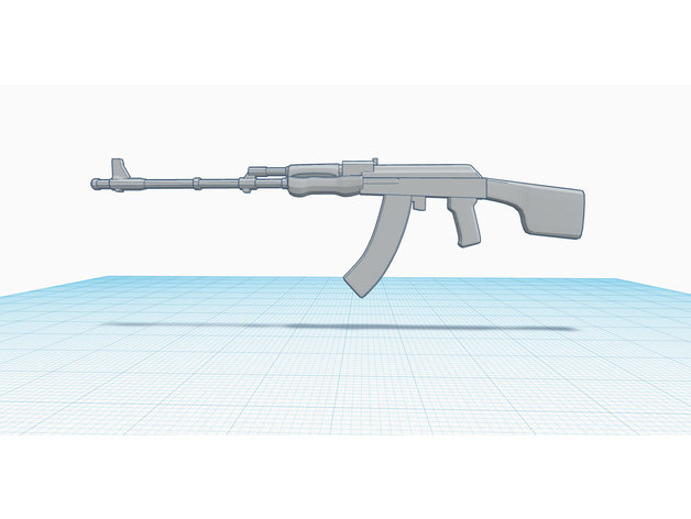 rpk 74 jcnaz 28mm açao figura arma fogo miniatura rifle jogos guerra 3D print model - Mito3D