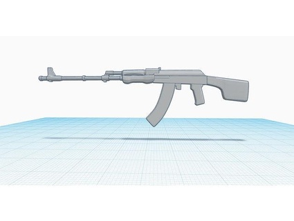 rpk 74 jcnaz 28mm Aktion Zahl Gewehr Miniatur Wargaming 3d print model - Mito3D