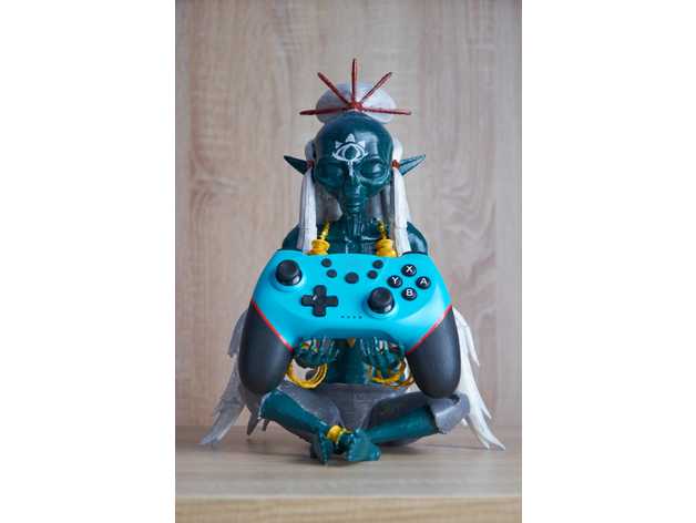 sheikah monk controller stand read summary sml12 botw breath wild legend zelda 3D print model - Mito3D