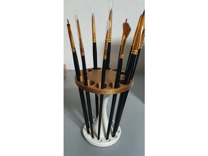 paintbrush holder sam4399 art brush gouache oilpaint painting toolholder watercolor 3d print model - Mito3D