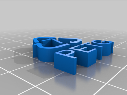 openscad recycling symbol library refreshed greenellipsis recycle 3d print model - Mito3D