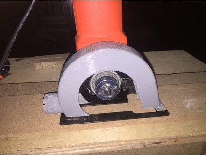 angle grinder vacuum adaptor k19k19 3d print model - Mito3D