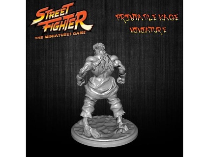 kage alternate sculpt evil ryu street fighter miniatures game zyruss3300 angry joe 3d print model - Mito3D