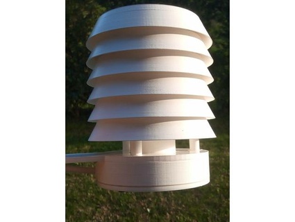 radyasyon kalkan meteo istasyonlar iş ag nem sensör meteoroloji göktaşı sıcaklık Weatherduino hava istasyon 3d print model - Mito3D