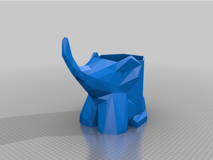 poly Elefant Pflanzer pbsparky98 3d print model - Mito3D
