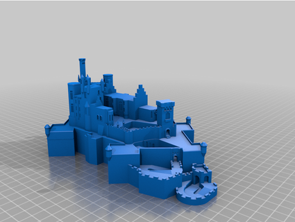 hohenzollern castle puzle box 3d steady buildacastle puzzle secret 3d print model - Mito3D
