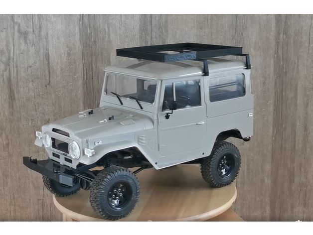 Toyota fj40 cruzador terrestre telhado porta ger adran76 rc rastejante prateleira 3D print model - Mito3D