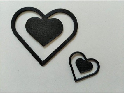 heart clip pipilangschllumpf valentines day love small 3d print model - Mito3D