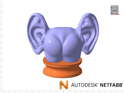 funny butt ears baanto ass german 3d print model - Mito3D