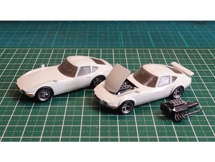 Toyota 2000gt angetrieben f1 Motor dendeba Miniatur Wagen 3d print model - Mito3D