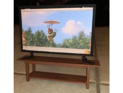 75 büyük ekran tv ayakta durmak 1 12 ölçek ukesman oyuncak bebek evi mobilya model masa televizyon 3d print model - Mito3D