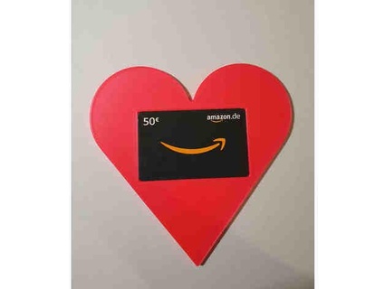 regalo tarjetas corazón presión madeja Amazonas tarjeta crédito cunas caja Tarjeta rosa san valentin día regalos 3d print model - Mito3D