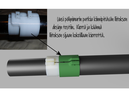 aspiradora tubo empujar giro armario divergente soporte bloquear vacío 3d print model - Mito3D