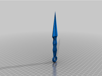 kunai faca simples jujunova 3d print model - Mito3D