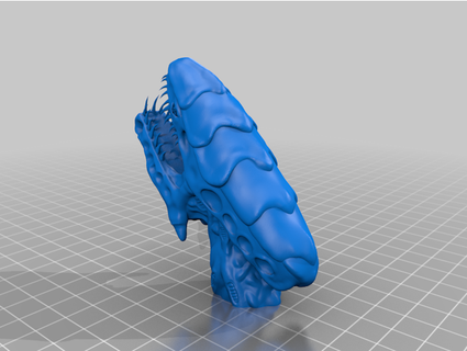 Spacebug cabeza química miniatura esculpir juego guerra 3d print model - Mito3D