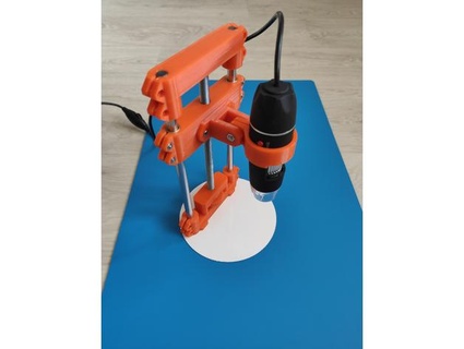 usb microscope holder msergw microscope microscope stand  3d print model - Mito3D