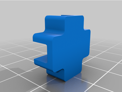1 4 placa espuma gaveta divisor conectores hipopótamo pedra grampo conector organizador 3d print model - Mito3D
