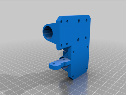 hemera extruder mounting plate anet a8 bl touch gibbeth upgrade e3d mount 3d print model - Mito3D