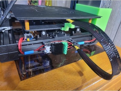 anycubic mega v10 mosfet riscaldato letto sforzo sollievo telaio montare ski3d 3d print model - Mito3D