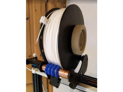masterspool remix simple fast geeetech spool - fiberlogy refill easy pla hans-g filament master 3d print model - Mito3D
