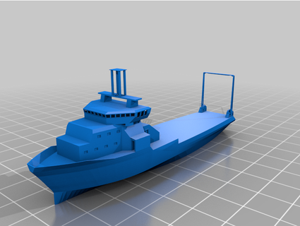 navio barco resgate escorregar embarcação modelo 3d print model - Mito3D