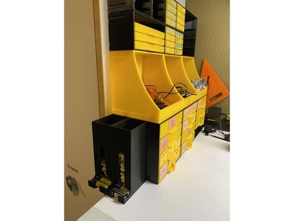 attachable battery dispenser bins makeitslow 3d print model - Mito3D